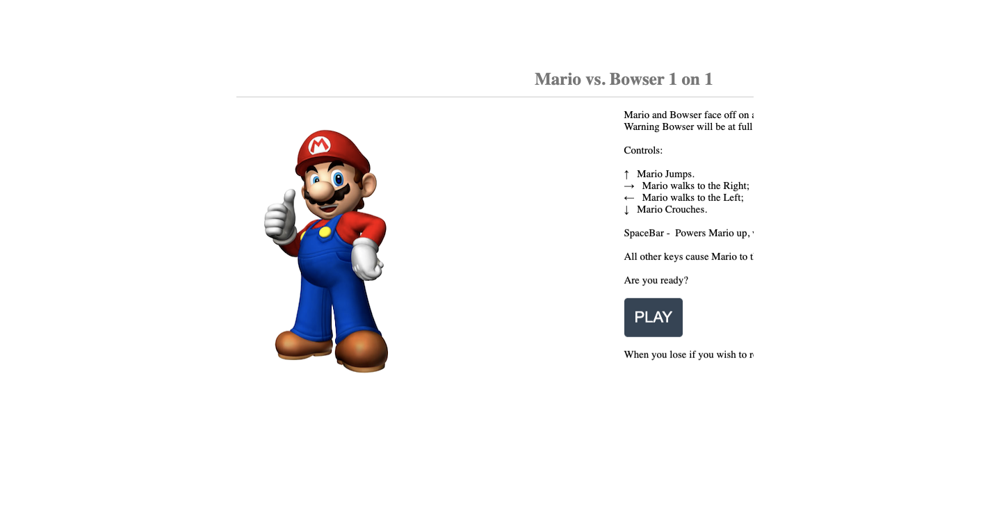  JavaScript Mario Game